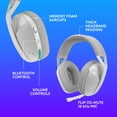 thumbnail image 3 of Logitech G321 LIGHTSPEED Wireless Bluetooth Gaming Headset for PC, PS4, PS5, Nintendo Switch, Mobile - White, 3 of 6