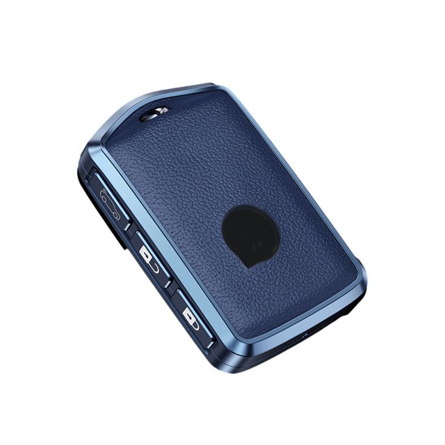 fastboy Car Key Leather Case Détachable Car Keys Cover Protector Modification Accessoires Remplacement pour XC60/S90/S60 Blue Case