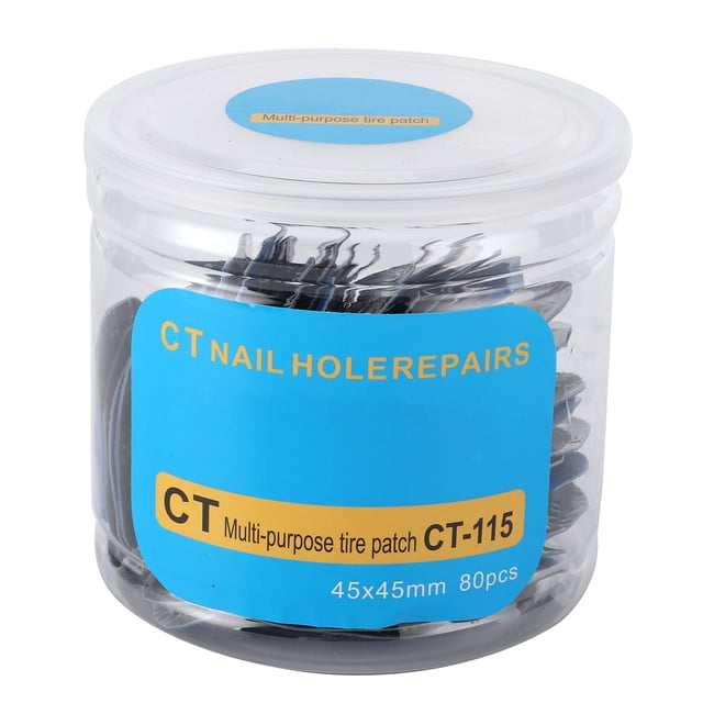 Ccdes 80Pcs Tire Patch Puncture Repair Rubber Stick Tool 45x45mm Universal for Car Motorcycle,Rubber Tire Repair,Tube Puncture Patch