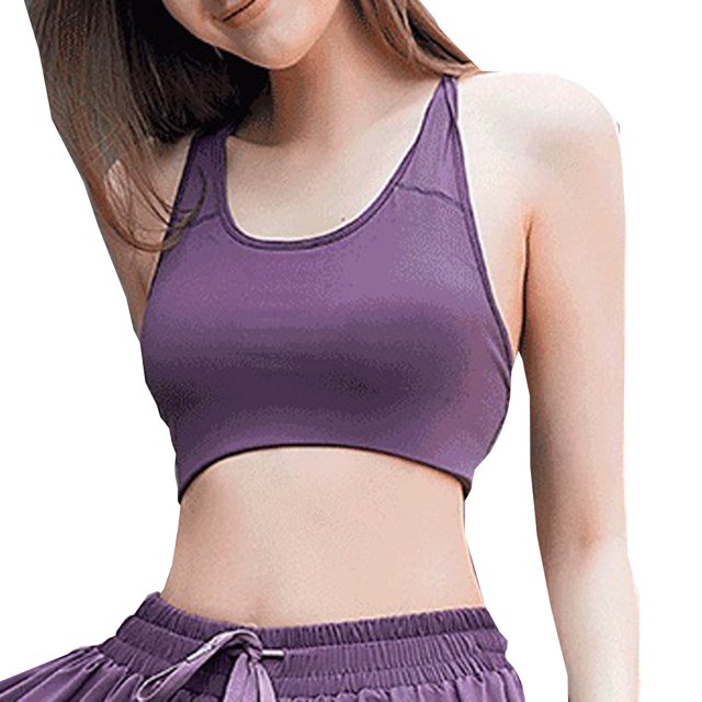Pompotops Mode Femmes Débardeur Sans Manches Décontracté avec Coussin de Poitrine