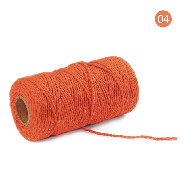 100m Crafts Rope Long/100Yard Cord String Macrame Home Knitting Yarn Diy Knitted Bag Knitting compatible with Machines 40 Needle Knitting Bag Small Knitting compatible with Machines 22 Needle
