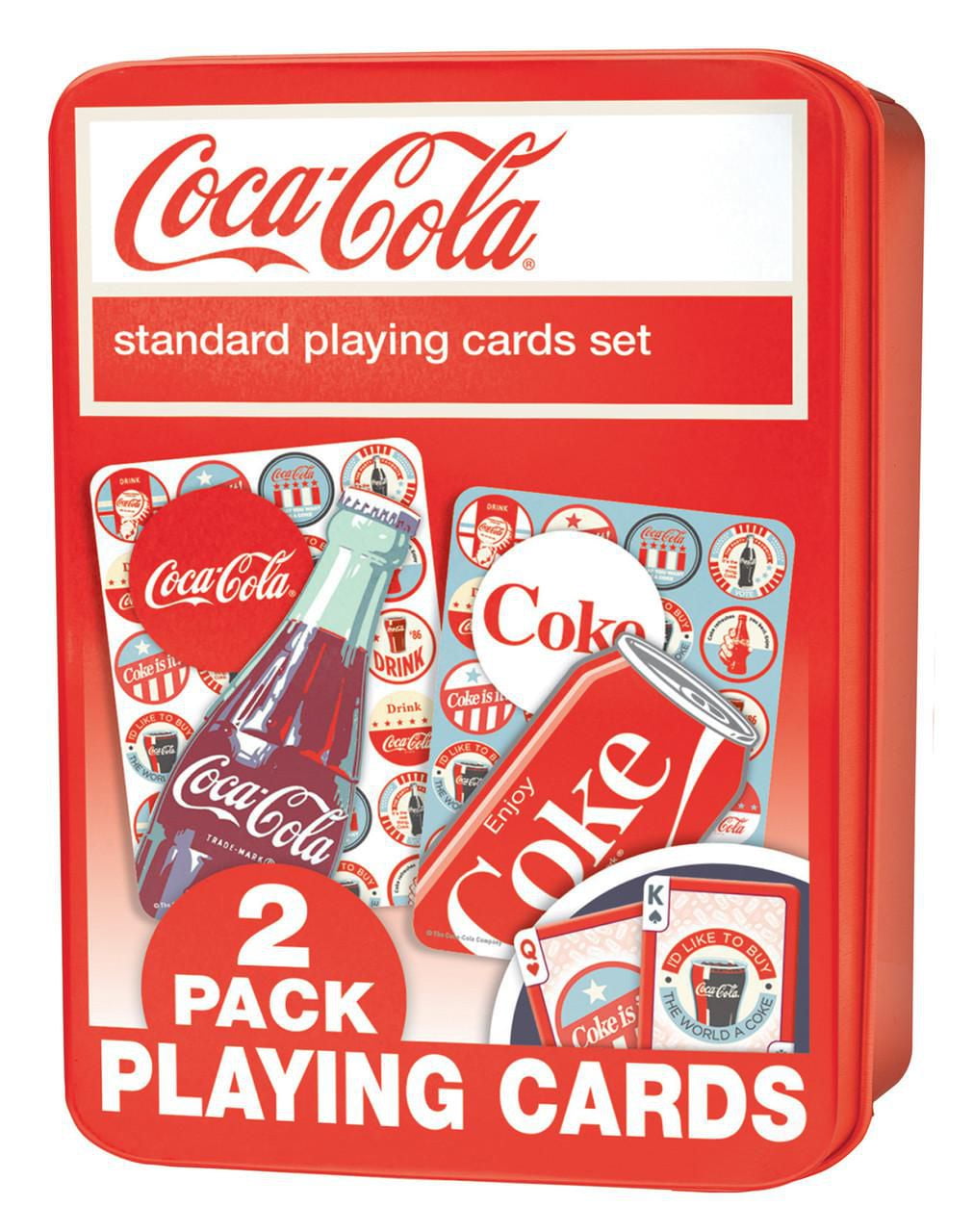 Masterpieces Puzzle Company Coca-Cola Jouer Aux Cartes (Paquet De 2) Dans Une Boîte De Collection