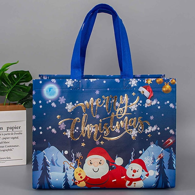 RXIRUCGD Christmas Gift Bags Large, Reusable Grocery Bags For Holiday Christmas Party