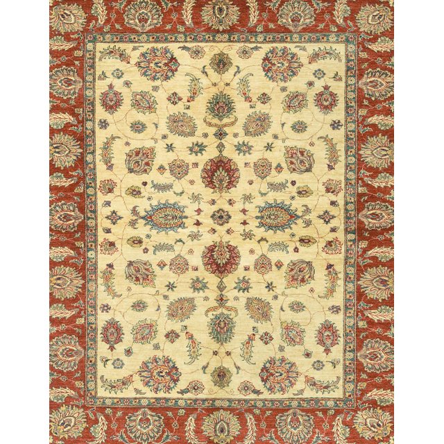Ahgly Company Tapis d'Intérieur Rectangulaires Abstraits Orientaux Rouges, 5 Pieds x 8 Pieds