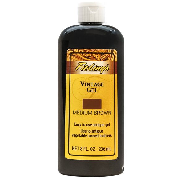 Fiebings Vintage Gel 8oz-Antique Brown F2205-03
