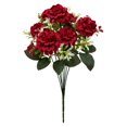 thumbnail image 1 of Artificial Flower Artificial Hydrangea Bouquet with Flower Arrangement for Wedding Home Decor Table Centerpiece (37Cm/14.57In) Artificial Rose Bouquet Silk Flower Arrangement Home Decor Flowers Fake, 1 of 9