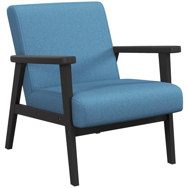 HOMCOM Fauteuil d'Appoint Moderne Mi-Siècle pour Salon Chambre