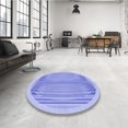 thumbnail image 4 of Ahgly Tapis d'Intérieur Lavable en Machine Carré Transitionnel Bleu Ardoise Clair, 4 Pieds Carré, 4 of 7