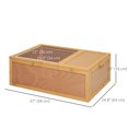 thumbnail image 3 of PawHut Tortoise Enclosure with Two Room Design, 37" x 25" x 13", 3 of 10