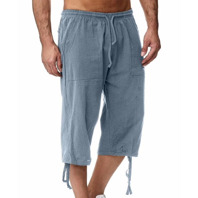 Weiqiqre Mens Pants Solid Color Casual Pants Casual Loose Straddle Pants Amall Foot Pants Full Length Pants Perfect for Outdoor Work and Casual Streetwear in Spring and Fall Seasons