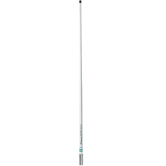 Shakespeare VHF Antenne Radio 5400-XT Galaxy; pour Utilisation avec Radio Marine VHF; Monopôle; Longueur de 4 Pieds; Gain de 3dB; Montage à Cliquet; Blanc; Ferrule en Acier Inoxydable