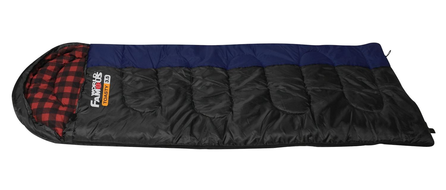 The North 49 Toasty Rectangular Sleeping Bag with Hood (-3°C)