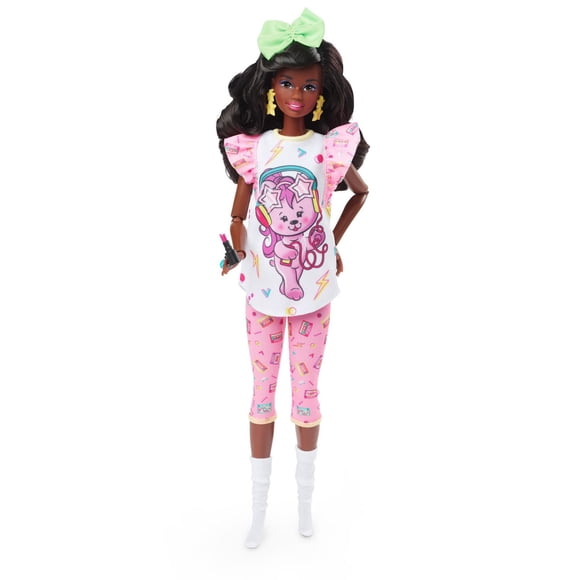 Barbie Doll, Curly Black Hair, 80s Slumber Party, Barbie Rewind
