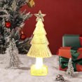 thumbnail image 4 of Lksixu Crystal Christmas Tree, Christmas Decorations 5.9" Pre-lit Tabletop Christmas Tree Figurine with LED Lights, Battery Operated Glowing Xmas Tree Night Lamp Table Centerpiece for Holiday Party, 4 of 7