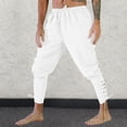 thumbnail image 2 of WEAIXIMIUNG Black Dress Pants Men Big and Tall Mens Comfortable Stylish Retro Gothic Leggings Drawstring Slacks, 2 of 6