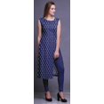 thumbnail image 2 of Bimba Printed Straight Tunic DressesForWomen Sleeveless Side Slit Kurti, 2 of 6