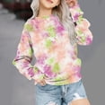 thumbnail image 1 of Mefallenssiah Chandail en Molleton Surdimensionné à Col Rond pour Filles Mode Enfants Manches Longues Chandail 1-12 Ans, 1 of 1