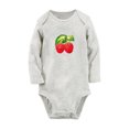 thumbnail image 1 of iDzn Fruit Raspberry Image Print Cute Rompers, Newborn Baby Unisex Bodysuits, Infant Jumpsuits, Toddler 0-12 Months Kids Long Sleeves Oufits, 1 of 4