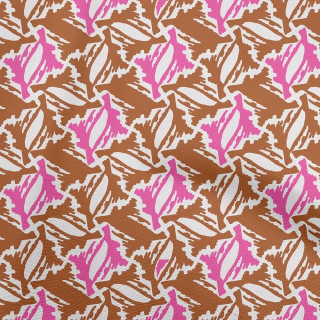 oneOone Viscose Jersey Brown Fabric Abstracts Sewing Craft Projects Fabric Prints By Yard 60 Inch Wide