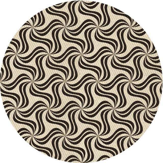 Ahgly Company Tapis d'Intérieur Lavable à la Machine, Carré, Transitionnel, Brun Chocolat, Tapis de Zone, 3 Pieds Carré