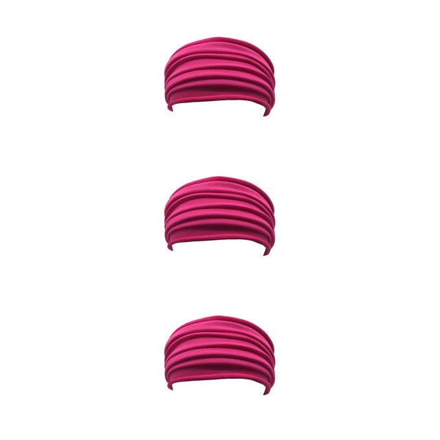 ziyahi 1PC Bandeau de Yoga Pliable Élastique Antidérapant Bandeau Turban Course Rouge 3Set
