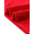 thumbnail image 5 of INSPIRE CHIC Robe de Soirée à Dos Nu pour Femme Sans Manches Dorée Métallique Brillante à Pois Robe Crayon Rouge TP, 5 of 5