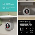 thumbnail image 3 of Fogatti Chauffe-Eau Électrique Mini Réservoir 2,5 Gallons 1440W, Montage Mural/sol, Gris, 3 of 7