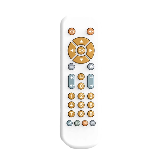 Baby TV Remote Control Toy With Light And Sound Realistic Controller For Young Children With 3 Languages Early Education Learning Music Toy Preschool Baby Boys And Girls Educational Games 1 Year