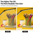 thumbnail image 4 of LED Desk Lamp with Clamp, Architect Desk Lamp with Dual Light and Adjustable Swing Arm, Clip-on Eye-Care 4 CCT Modes & 5 Brightness Levels Table Light Modern Computer Li, 4 of 6