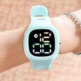 thumbnail image 2 of Electronic Watch LED Display Square Adjustable Soft Band Waterproof Gift Boys Girls Unisex Solid Color Kids Digital Watch Students Supplies, 2 of 11