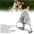 thumbnail image 3 of Dog Muzzle, Adjustable Breathable Mesh Soft Pet Mesh Muzzle For Outdoor Training Gray, 3 of 8
