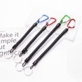 thumbnail image 3 of stanreset Portable Spiral Keyring Anti-lost Keychain Reusable Fashion Handbag Waist Hanging Metal Key Chain Keys for Elder Long, 3 of 6