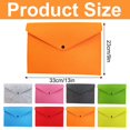 thumbnail image 3 of ZTTD Felt File Folder, Durable Briefcase, Document Bag, Paper File Folders, Portfolio Case, Letter Envelope, Handbag Button Closure, for Office Home S-chool Stationery (Z06-Pink), 3 of 8