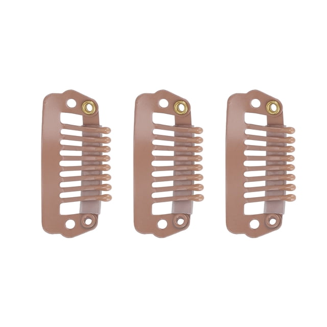 Clips, Différents Clips d'Utilisation Snap Peigne Matériau Durable pour Femme pour Berline Brun Clair