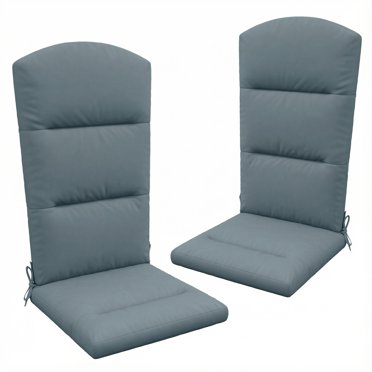 Outsunny Outdoor Adirondack Chair Cushion with Back Ties, Dark Grey