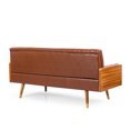 thumbnail image 4 of Comfortable Sofas Adelaide Mid-Century Modern Tufted Sofa with Rolled Accent Pillows,Modern Sofas, 4 of 11