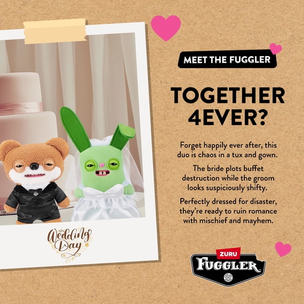 Fuggler Wedding Fuggs 9-Inch Plush 2-Pack by ZURU – Funny Ugly