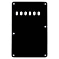 thumbnail image 1 of 6 Holes Tremolo Cavity Cover Back Plate Rustproof Back Cover Pickguard Practical Scratch Plate Electric Guitar Part Accessories Black, 1 of 6