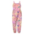 thumbnail image 1 of Girls Easter Romper Kids Girl Jumpsuits Rompers Casual V Neck Strap Rompers with Pockets Girls' Fashion 4-5 Y, 1 of 3