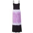 thumbnail image 5 of Women Colorblock Gradient Sleeveless V Neck Sling Maxi Dress, 5 of 5