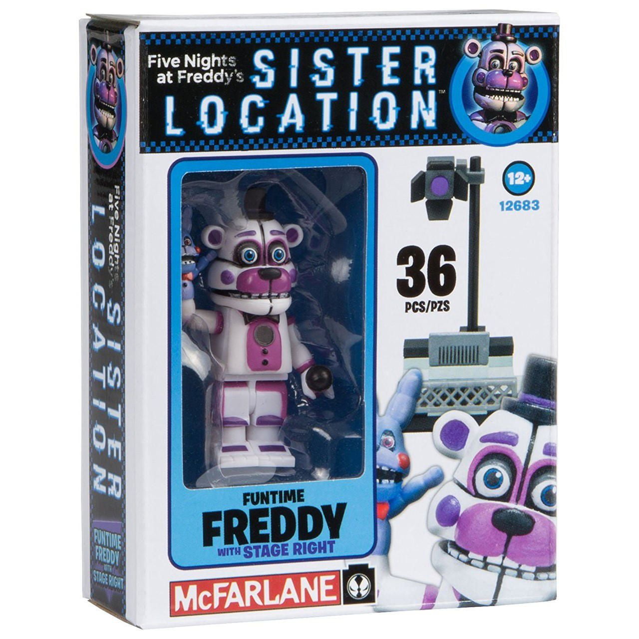 Five Nights at Freddy's Funtime Freddy avec le coté droit de la scène
