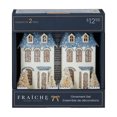 thumbnail image 3 of Fraîche Paquet de 2 décorations de maisons en papier illuminées, 3 of 7