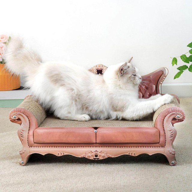 kurtrusly Pet Cat Scratching Board Bed Sofa for Sleeping Indoor Sunbathing Scratcher