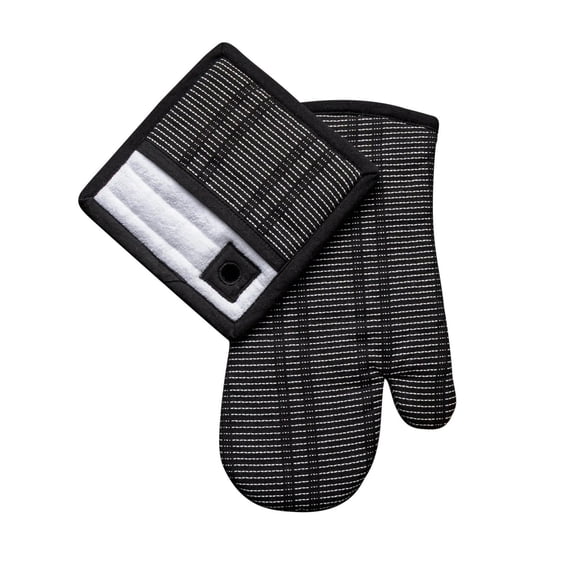 Thyme & Table Pot Holder & Oven Mitt, 2-Pack