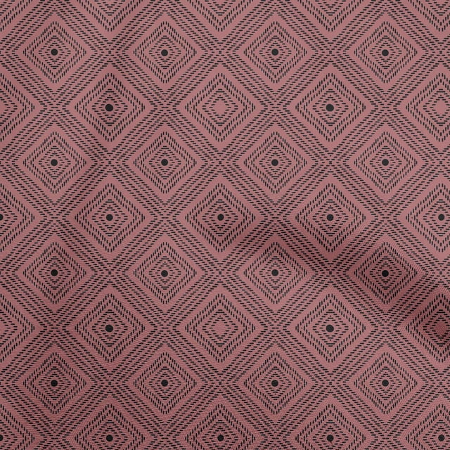 oneOone Silk Tabby Maroon Fabric Geometric Sewing Craft Projects Fabric Prints By Yard 42 Inch Wide