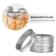 thumbnail image 4 of CNKOO 48 pcs  Regular Mouth Canning Jar Bands Replacement Metal Split-type Lids Rings, 4 of 6