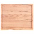 thumbnail image 3 of vidaXL Table Top Light Brown 80x60x(2-6) cm Treated Solid Wood Live Edge, 3 of 5