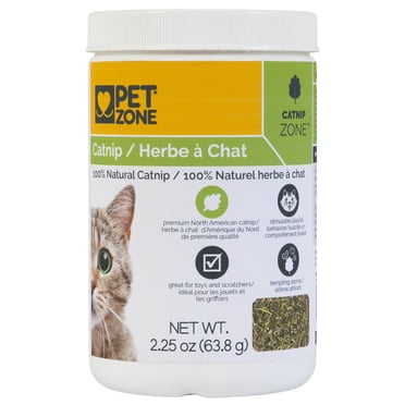 Pet Zone Herbe à Chat Pot Refermable pour Chats et Chatons, 2.25oz