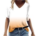 thumbnail image 1 of T-shirt à Col en V Femme Hauts d'Été pour Femmes T-Shirts à Col en V Hauts Imprimés T-Shirts Amples Décontractés T-Shirts d'Été pour Femmes T-Shirts à Col en V pour Femmes T-Shirts d'Été à Col en V pour Femmes, 1 of 5