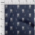 thumbnail image 1 of oneOone Silk Tabby Fabric Ikat Style Kasuri Printed Craft Fabric BTY 42 Inch Wide, 1 of 4